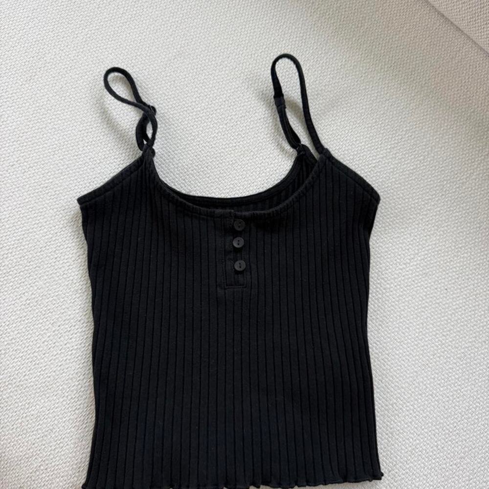 American eagle black ribbed tank